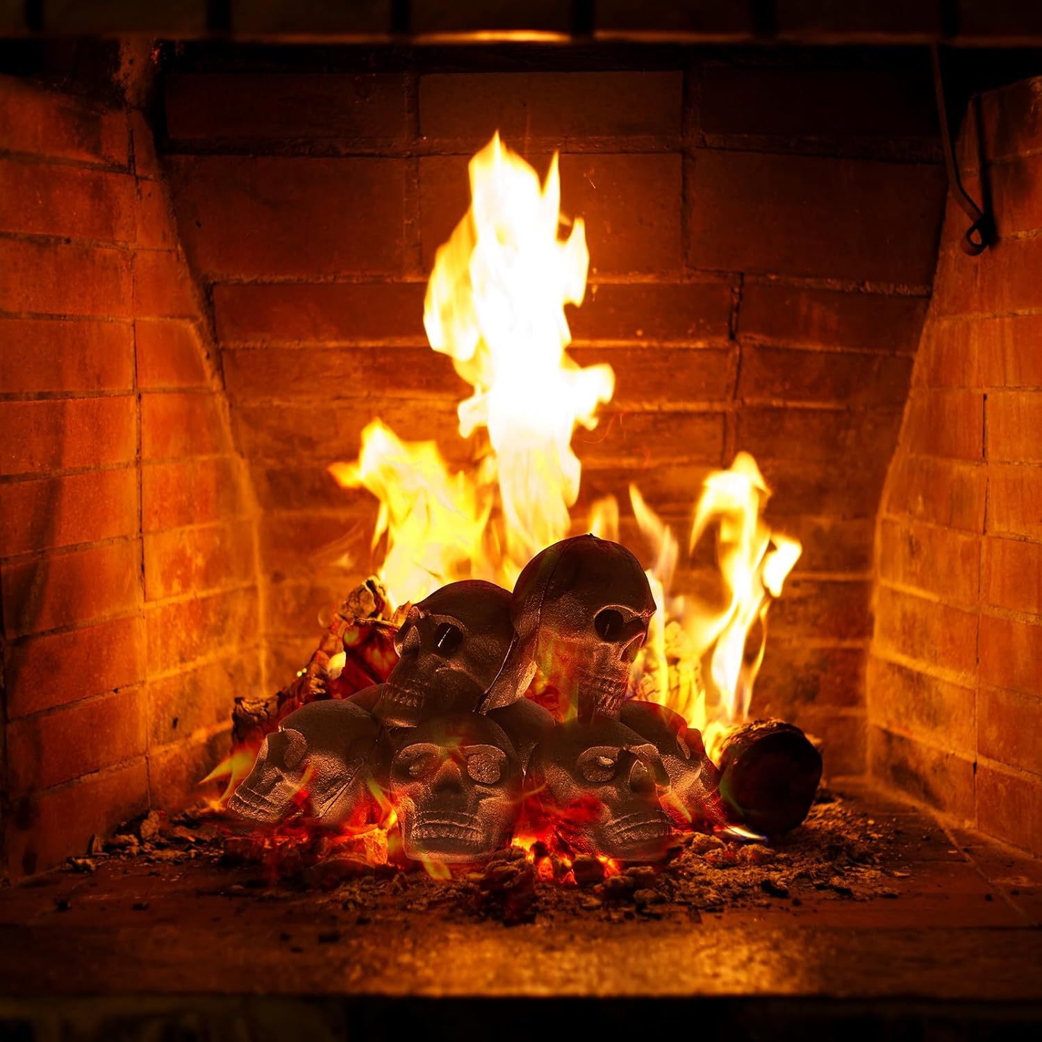 Iron Fireproof Fire Pit Skull