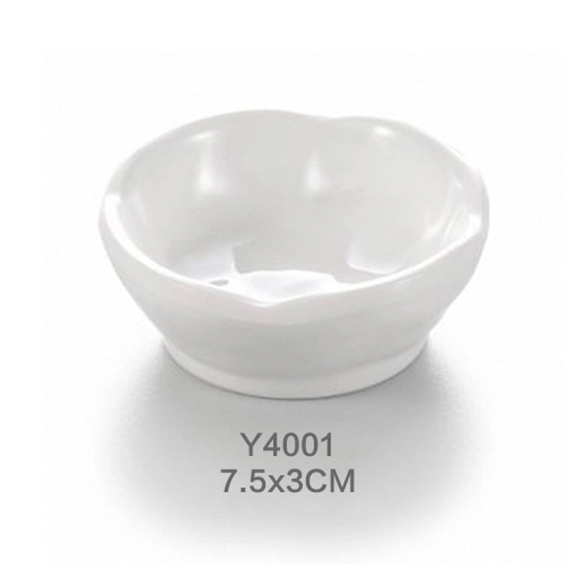 Porcelain-Imitation Milamine Shatter-Resistant Round Small Flavor Dish Chinese Sushi Dipping Sauce Dish Dish Dish Dish Dish Dish Dish Dish Dish Dish Dish