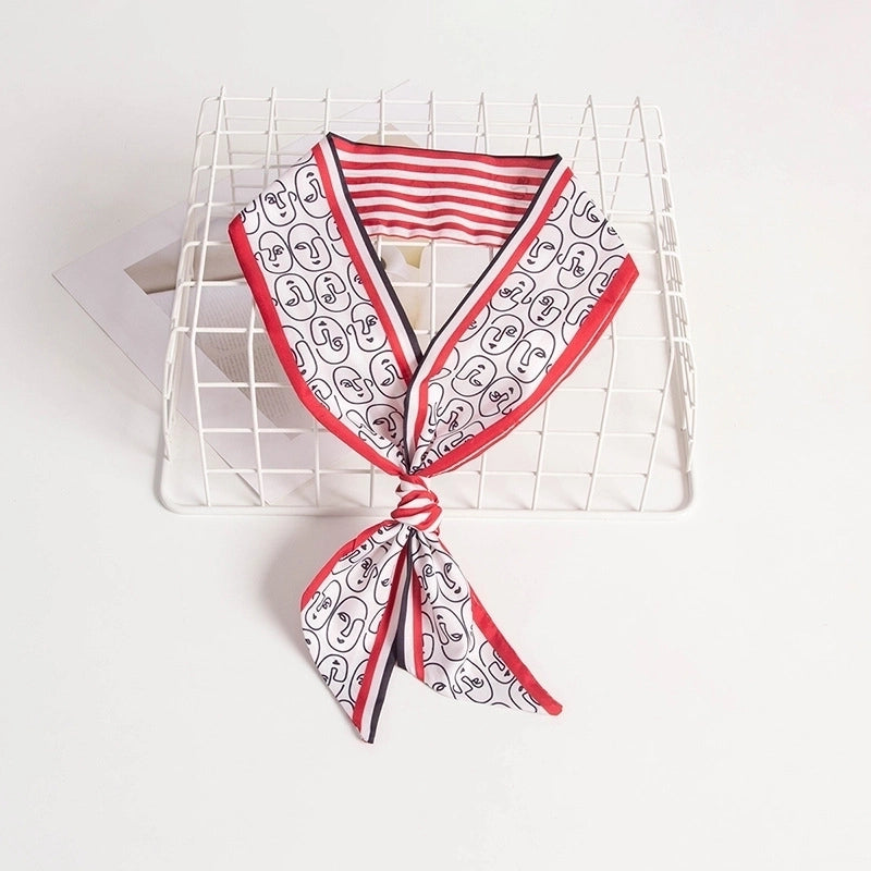Women's Casual Minimalist Printing Plaid Flower Polyester Hair Band