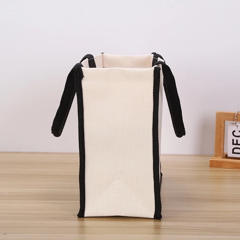 Women's Cute Letter Canvas Shopping Bags