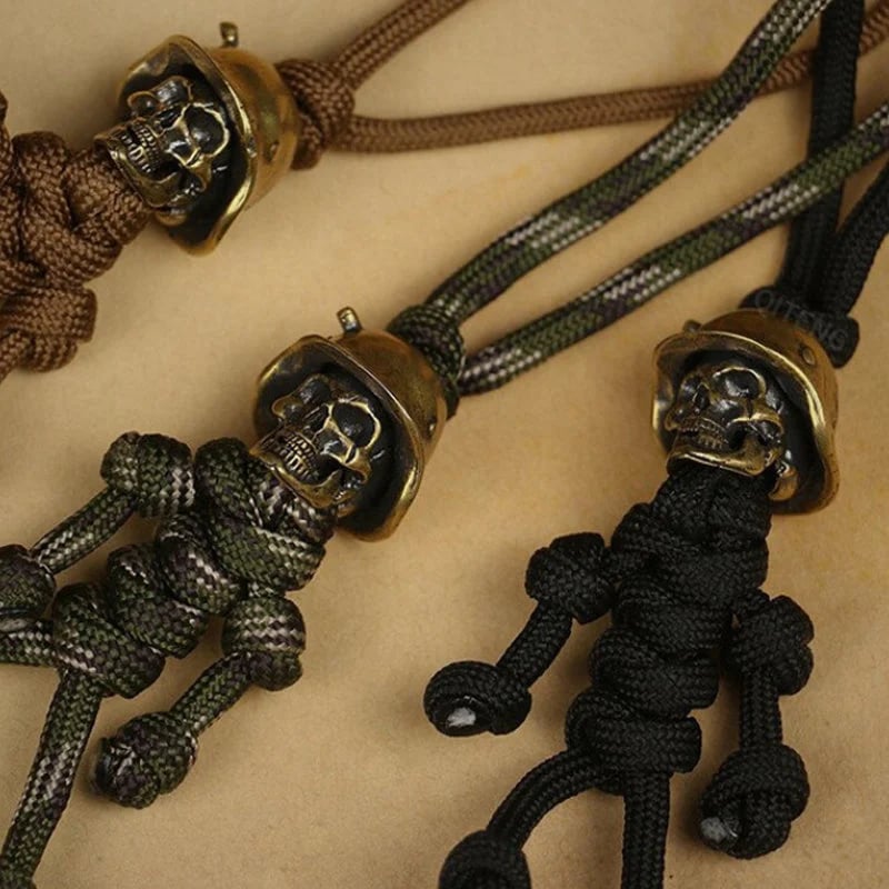 🔥Skeleton Soldier Paracord Keychain