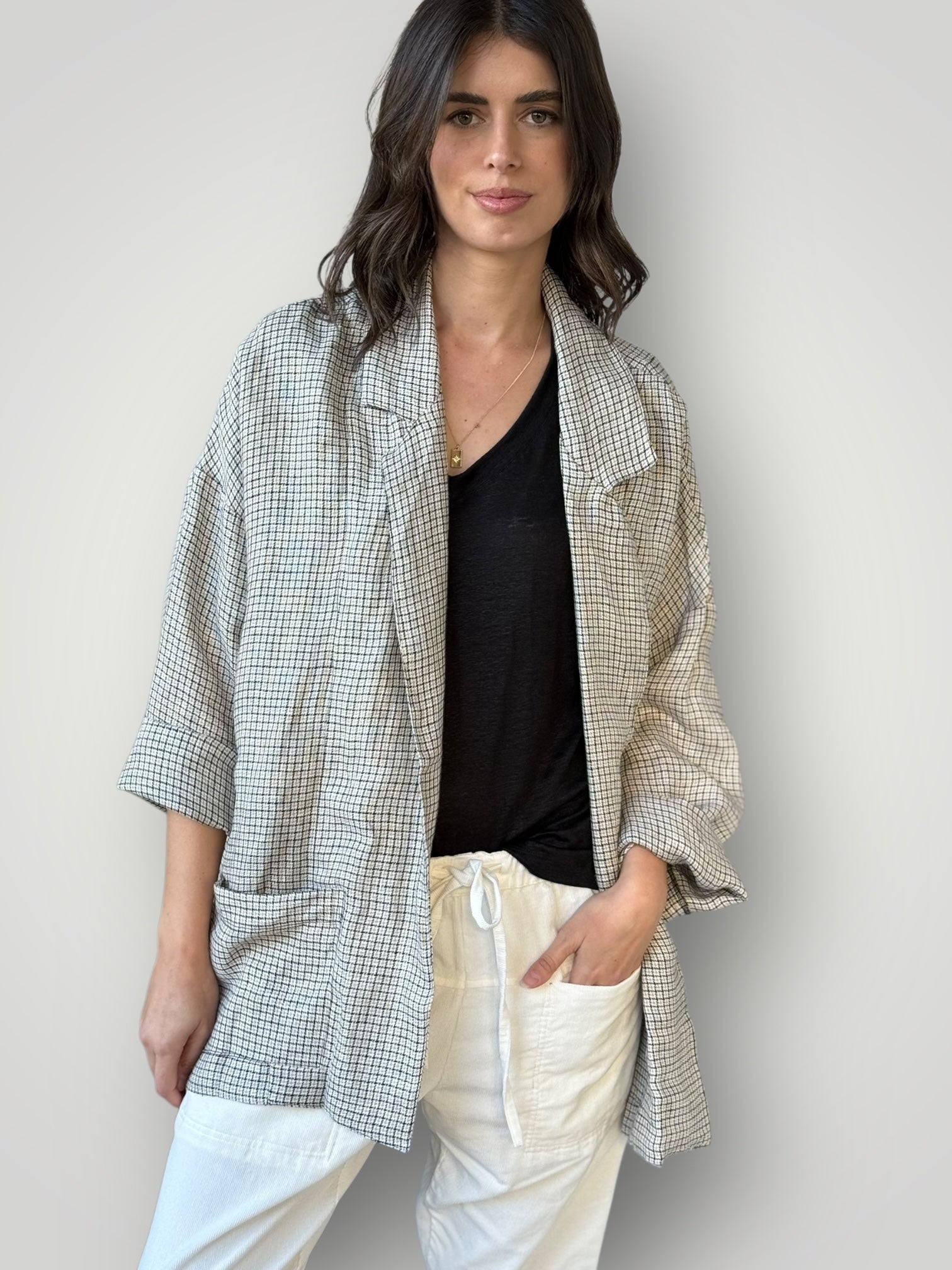 albert blazer - woven linen
