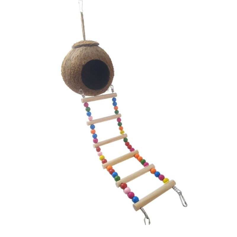 Coconut Birds Nest Hut With Ladder