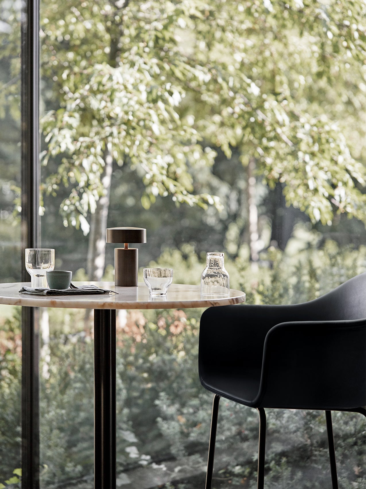Column Table Lamp. Portable