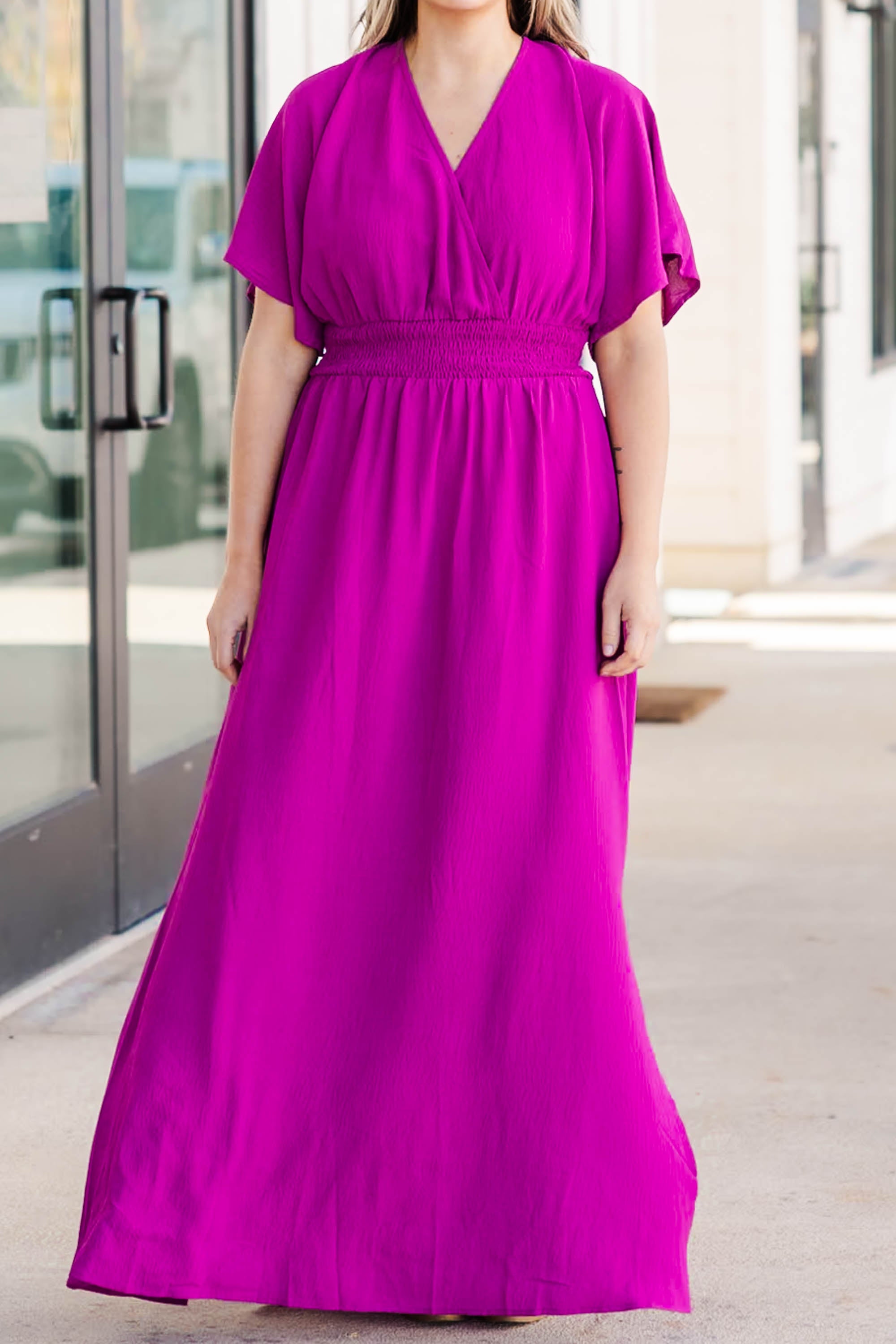 Feeling Good Maxi Dress. Magenta