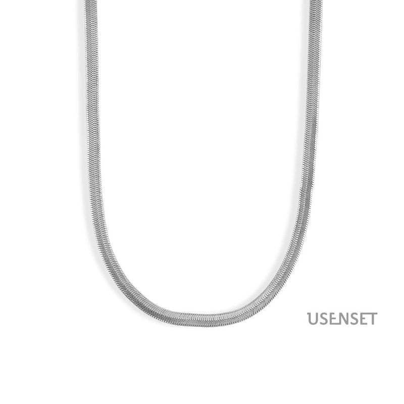 Hip-hop Solid Color Stainless Steel Necklace