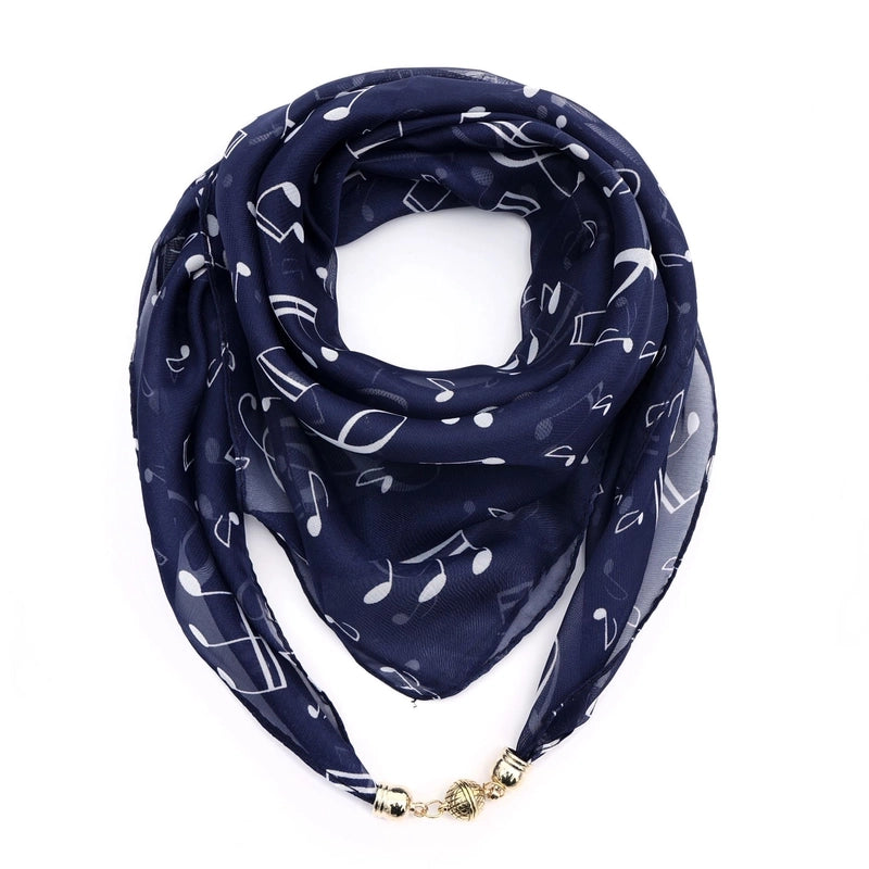 Women's Elegant Sweet Letter Flower Polyester Printing Silk Scarf