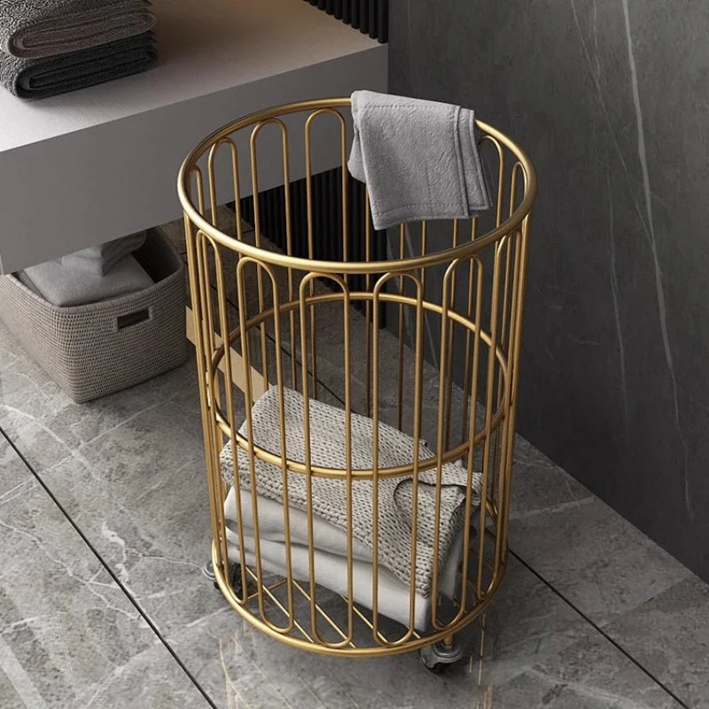 GOLD RODES LAUNDRY CART