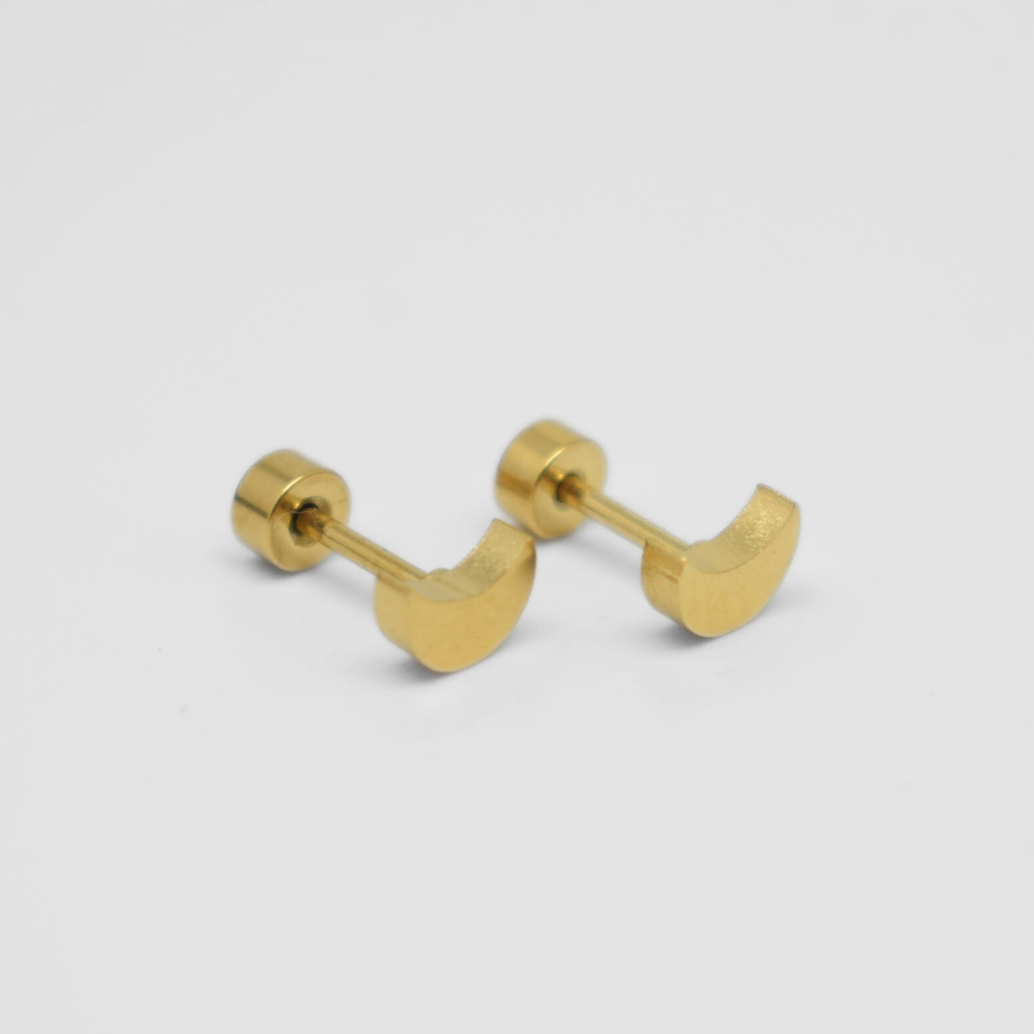 Baby moon studs - Gold