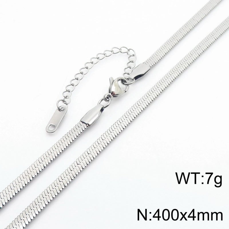Minimalist Geometric 304 Stainless Steel 18K Gold Plated Necklace