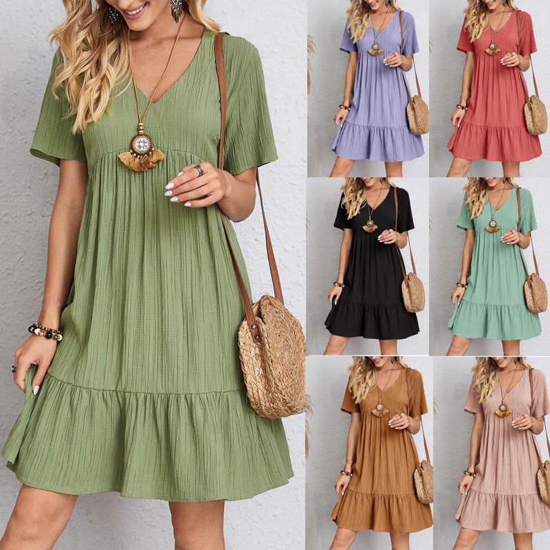 💃Loose casual tie waist flowy dress-Buy 2 Free Shipping