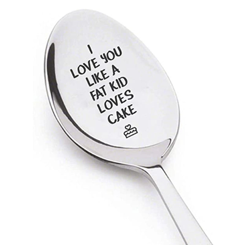 New Valentine's Day Gift Lettering Stainless Steel Long Handle Spoon