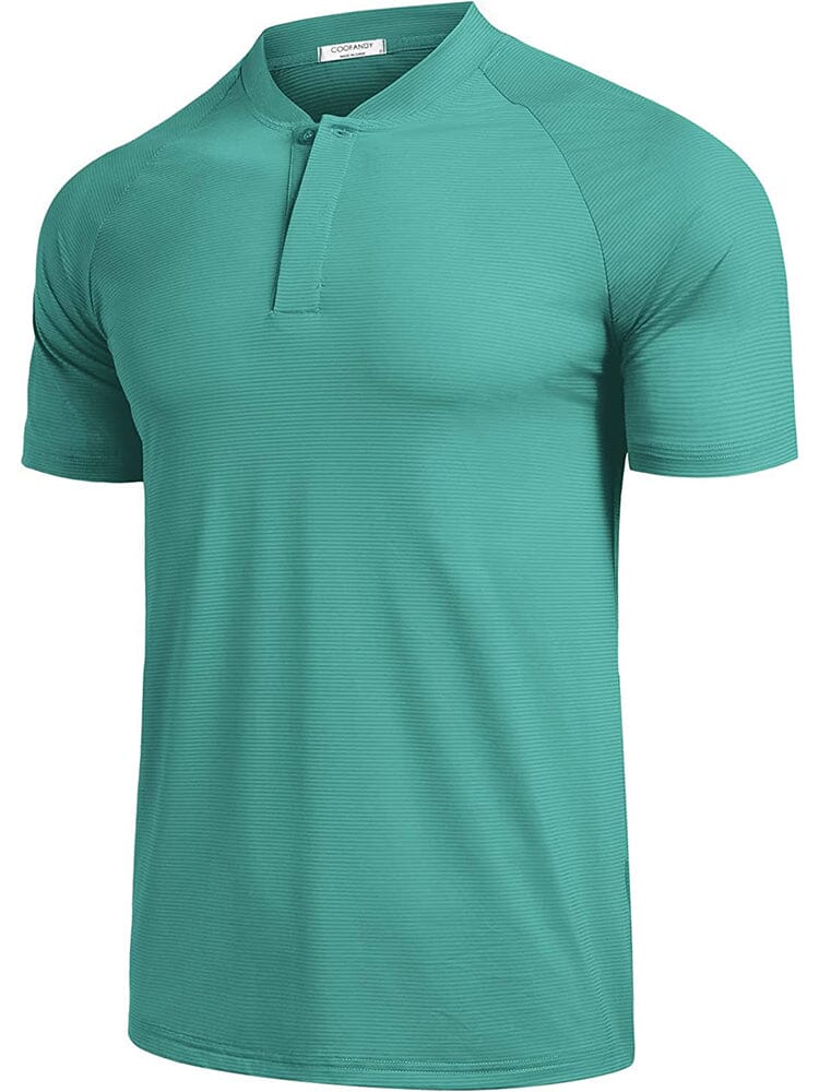 Short Sleeve Collarless Golf Polo Shirts (US Only)