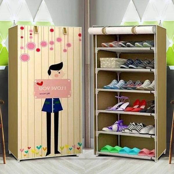 6 layer Printed Shoe Rack