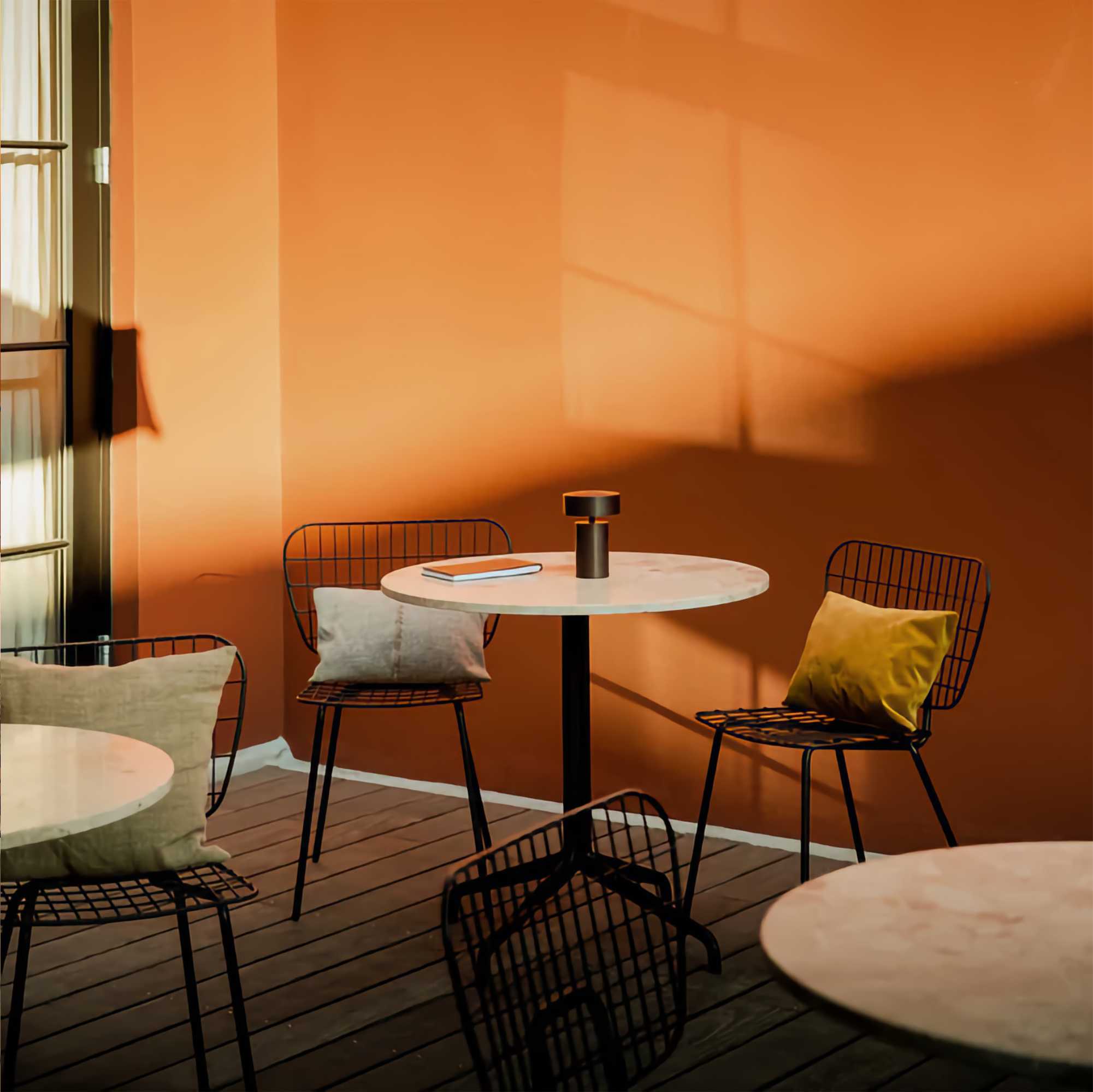 Audo Copenhagen Column table round with star base ?80 & Afteroom Dining Chair Combo