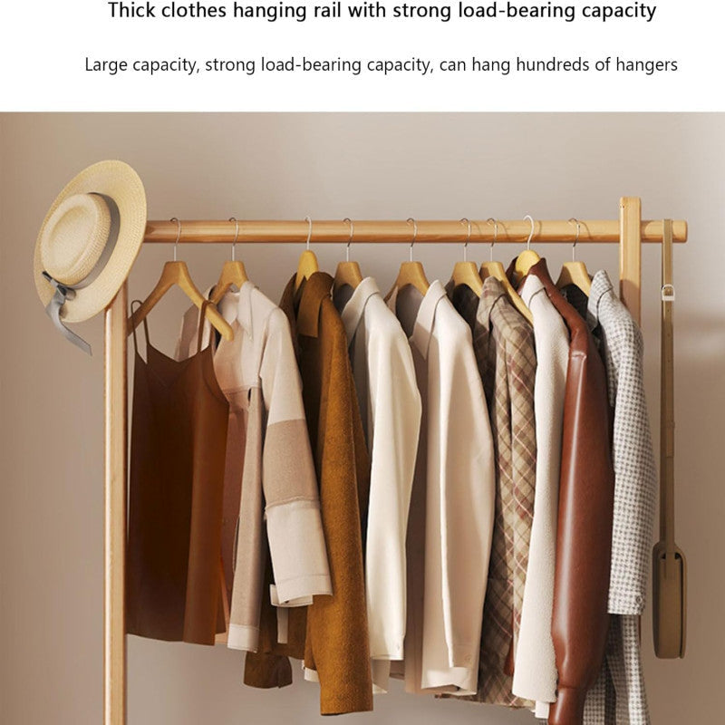 MULTIFUNCTIONAL BAMBOO CLOTHES HANGER