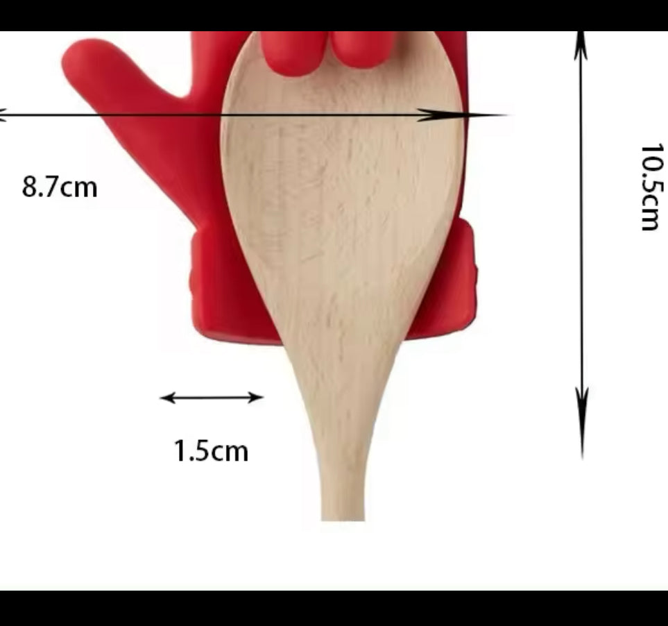 HAND-SHAPED SPOON LID POT HOLDER