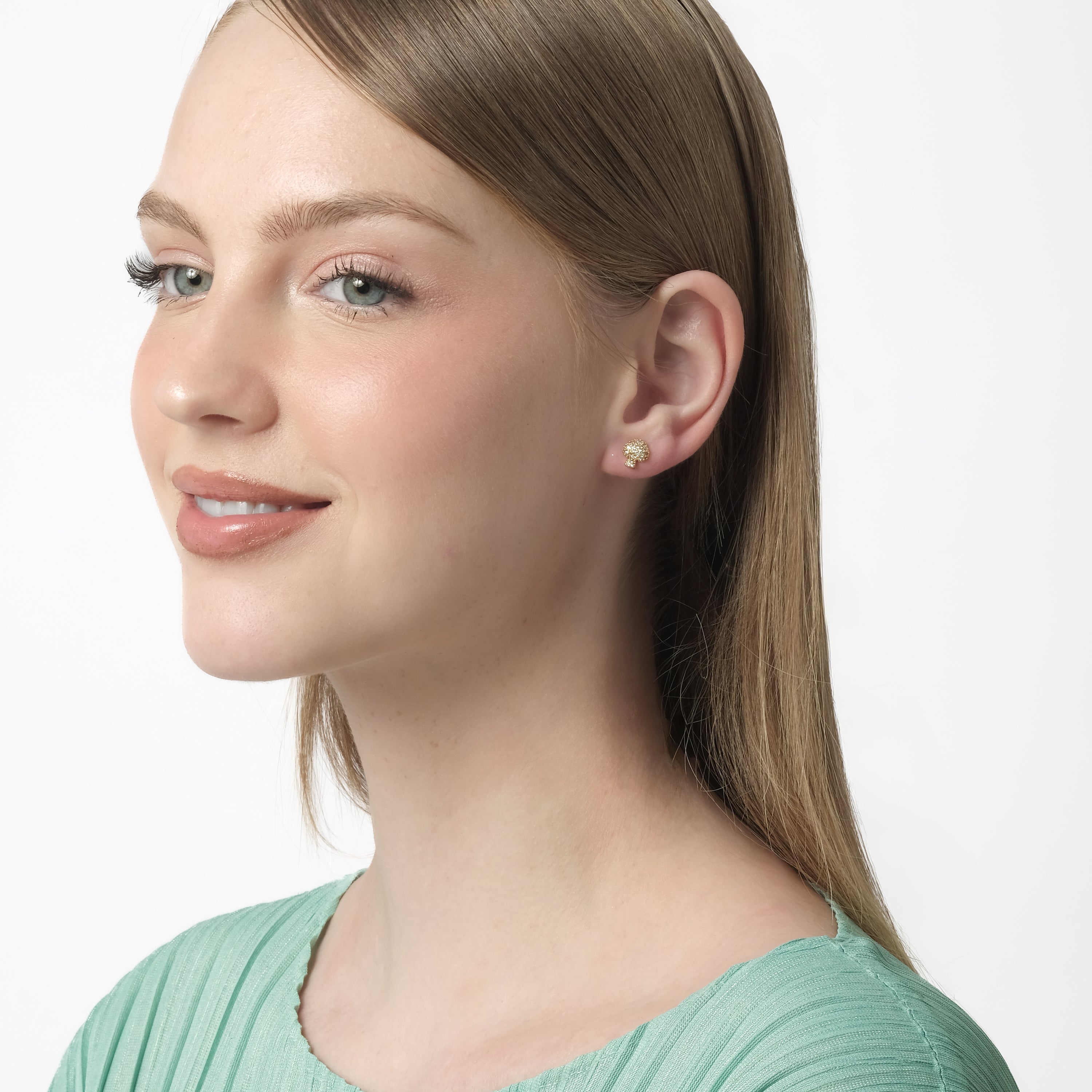 Shru CZ Studs (18K Gold Stainless Steel)