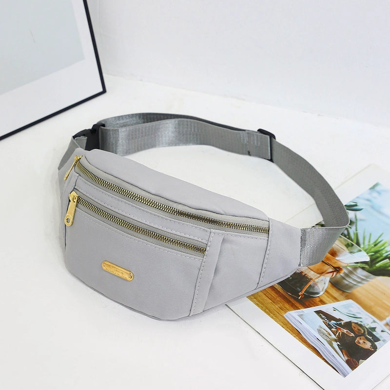 Women's Streetwear Solid Color Nylon Waist Bags