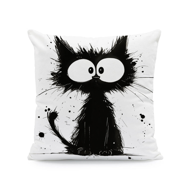 Cute Cat Super Soft Pillow Cases Couch & Sofa Decor