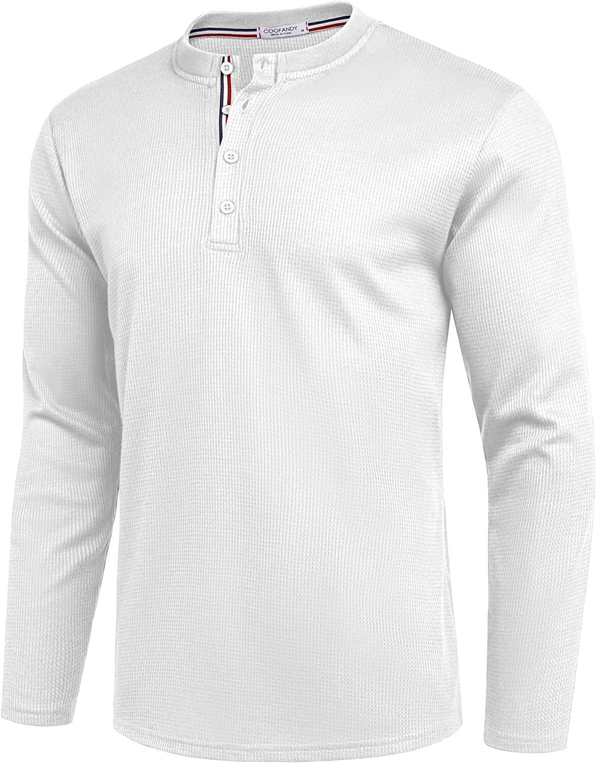 Long Sleeve Waffle Henley Shirts (US Only)