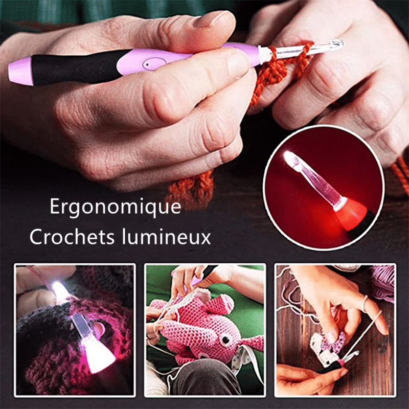Ensemble Crochets lumineux LED