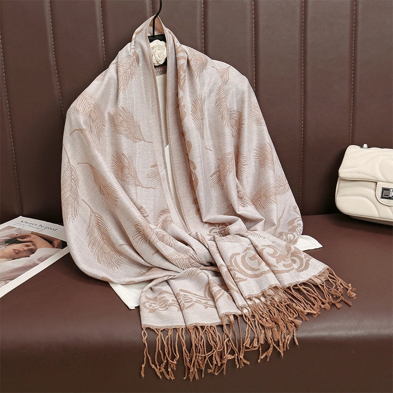 Women's Elegant Basic Solid Color Polyester Shawl