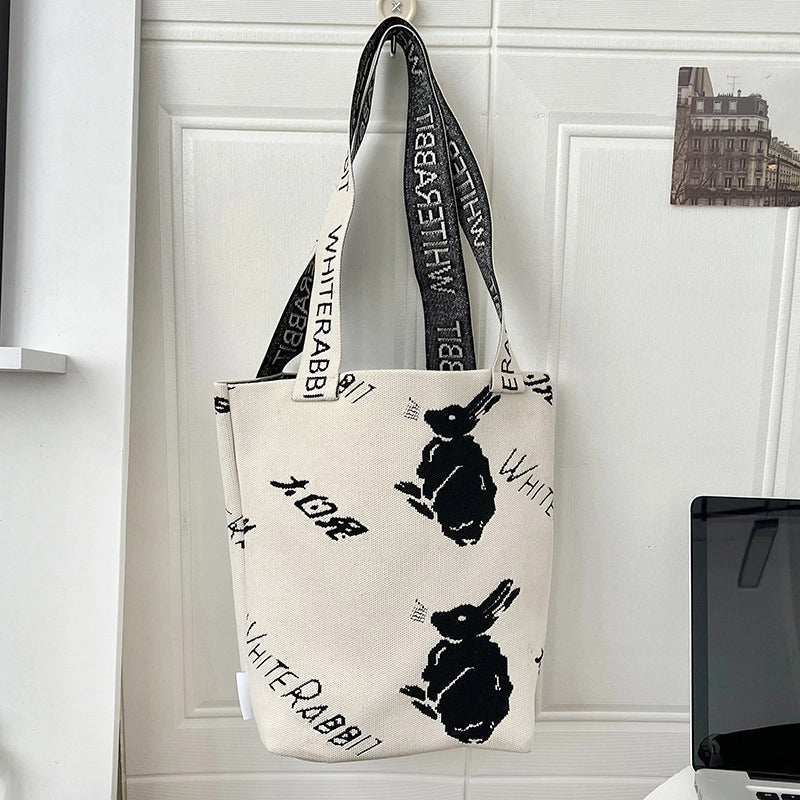 Women's Large Polyester Star Streetwear Square Open Handbag