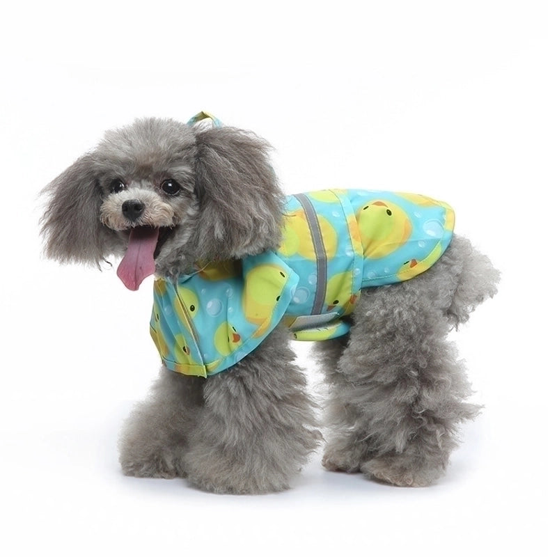 Supply Bath Duck Dog Raincoat Poncho Pet Raincoat Yellow Duck Bee Pet Poncho