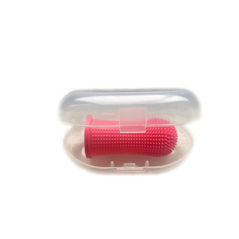 Explosions Dog Toothbrush Pet Finger Set Teeth Cleaning Care Toothbrush Dog Silicone Finger Brushing