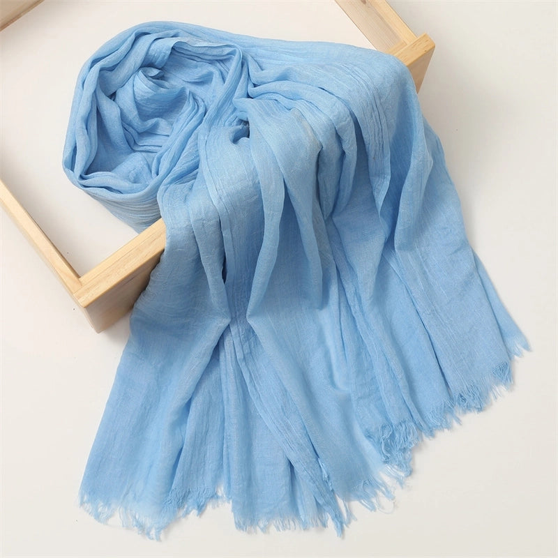 Women's Basic Solid Color Polyester Scarf
