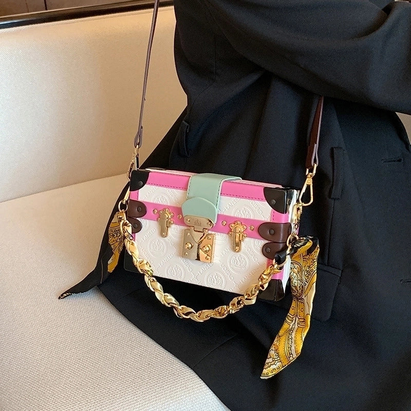 Women's All Seasons Pu Leather Streetwear Square Bag