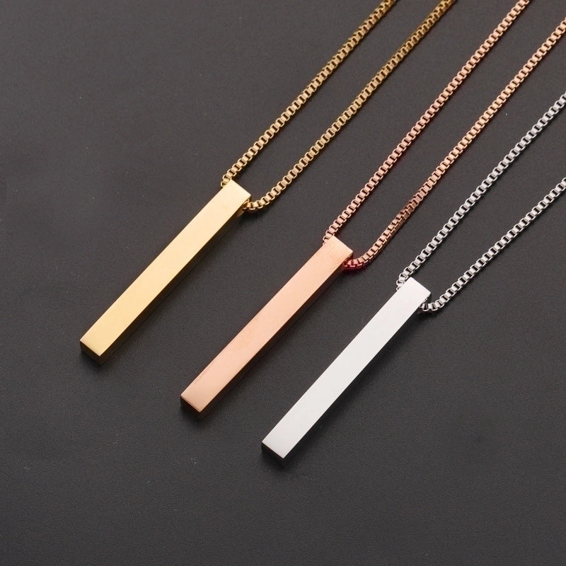 Stainless Steel 18K Gold Plated Basic Modern Style Plating Geometric None Pendant Necklace