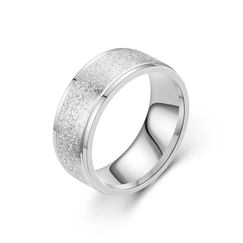 Fashion U Shape Titanium Steel 18K Gold Plated Plating Rings