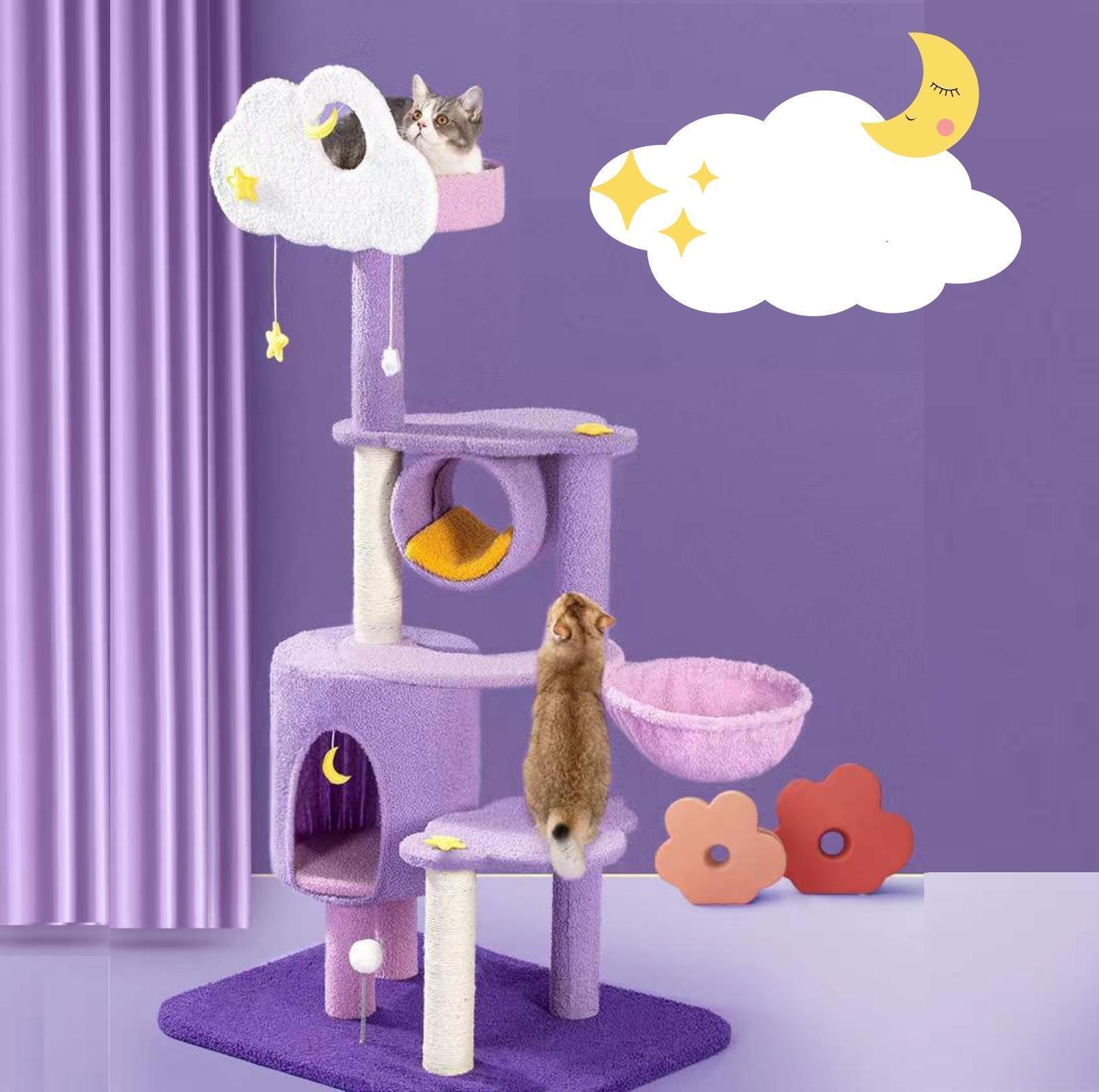 Fantasy Series Climbing Frame Cat Tree - Sparkling and cloudy