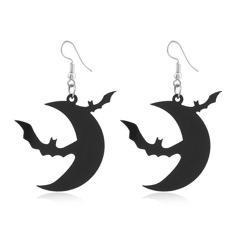 6 Pieces Gothic Cat Spider Alloy Women'S Drop Earrings 1 Pair