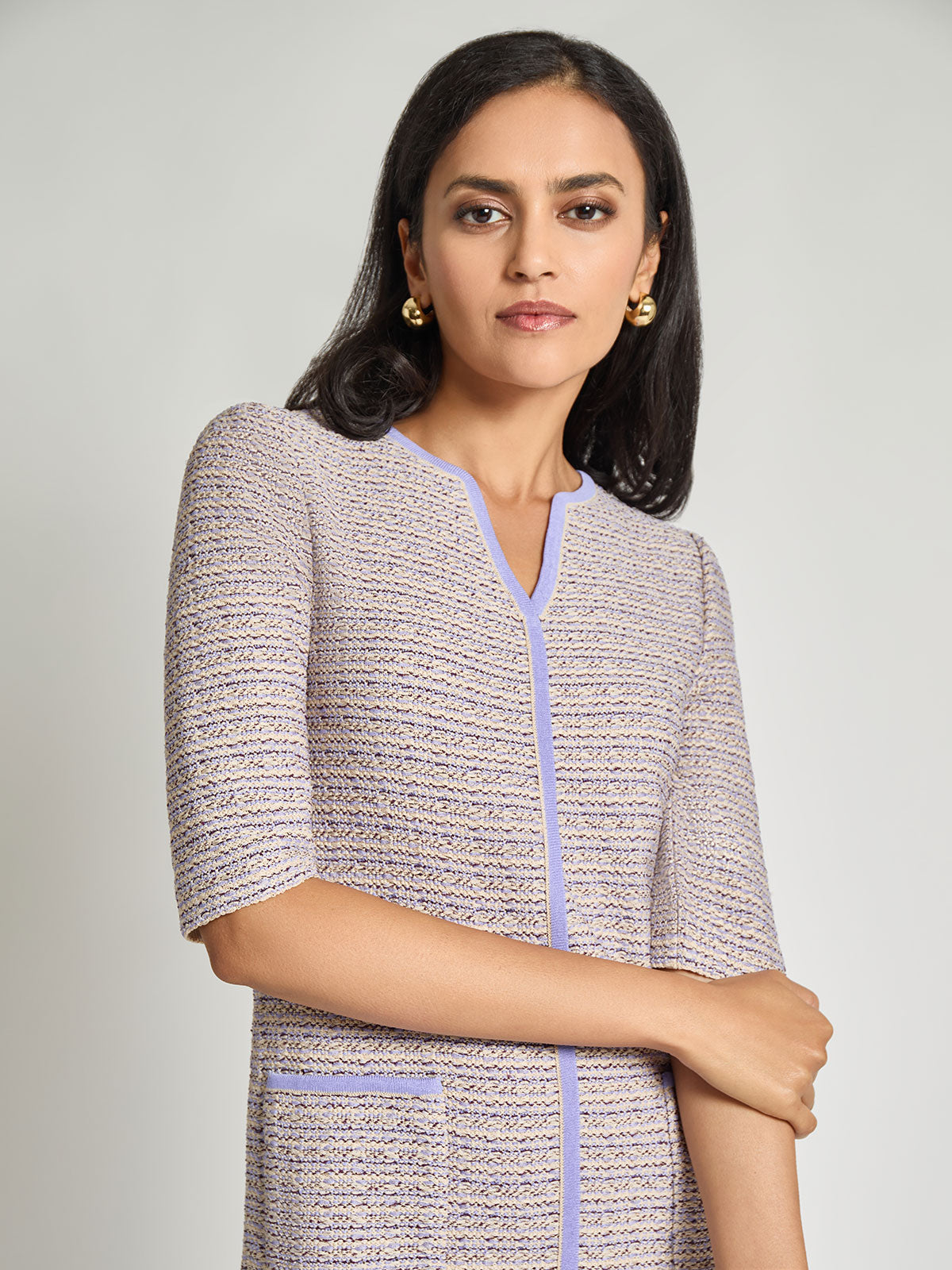Tweed Knit Sheath Dress - Modern Fit