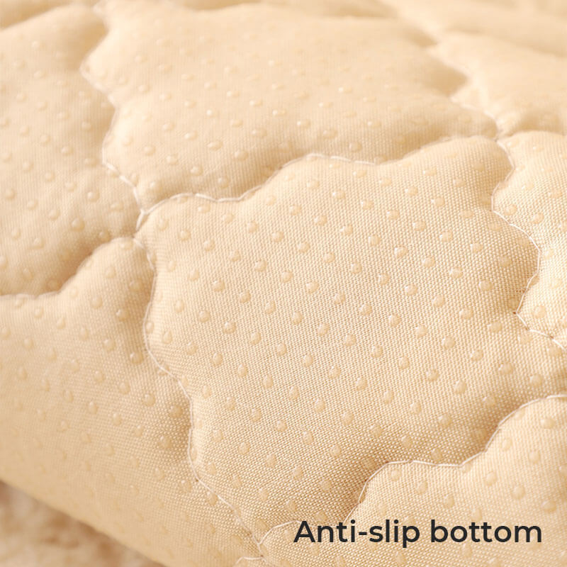 Biscuit Plush Soft Non-Slip Couch Cover