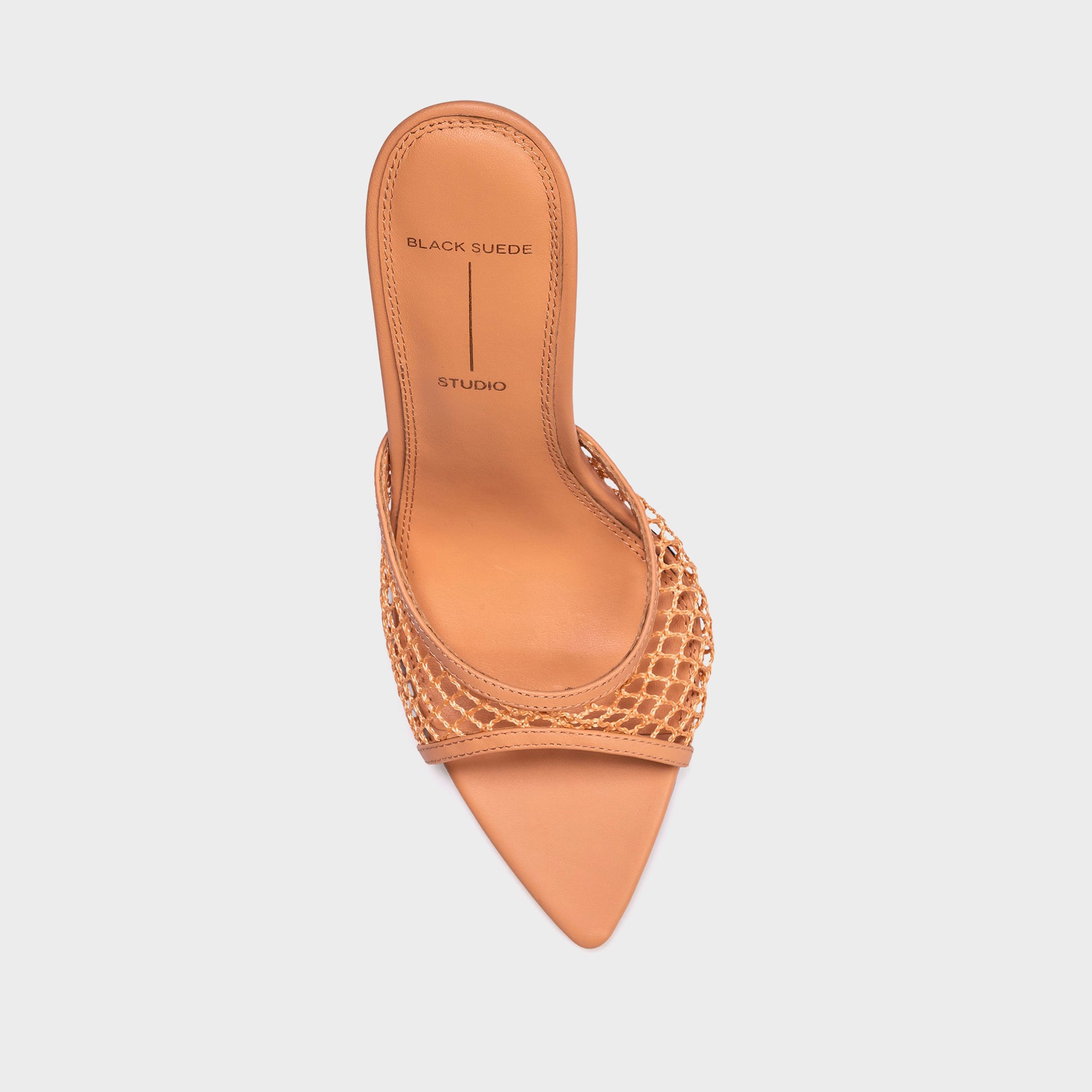 Black Suede Studio Else 100 Woven Mesh - Toast