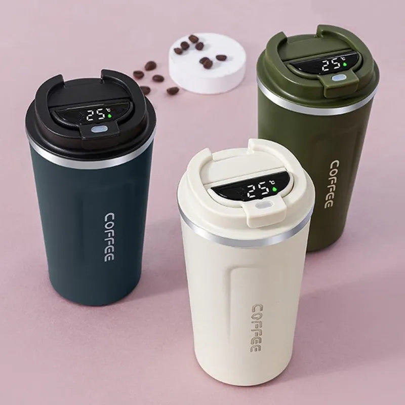 COFFEE CUP WITH TEMPERATURE DISPLAY