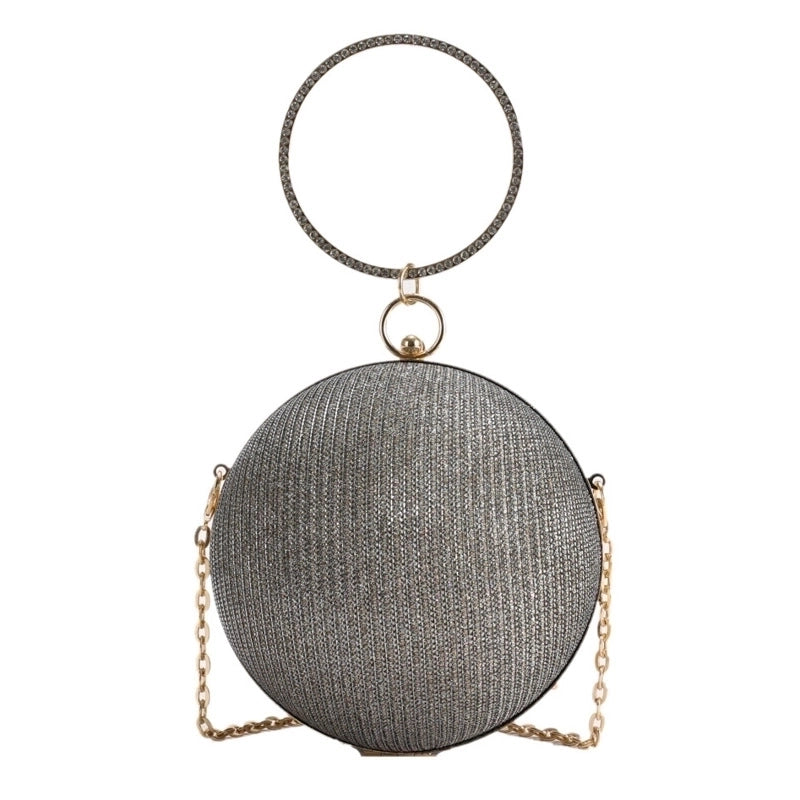 Special Material Solid Color Round Evening Bags
