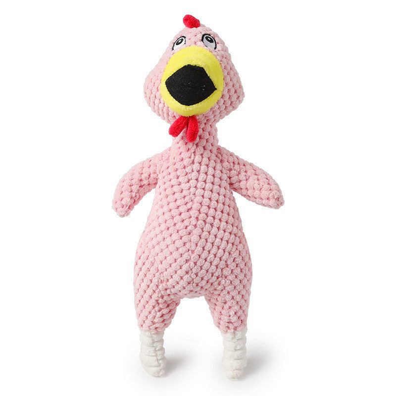 Squeaky Dog Toy – Pineapple Velvet & Screaming Chicken Pet Toy for Dogs and Cats