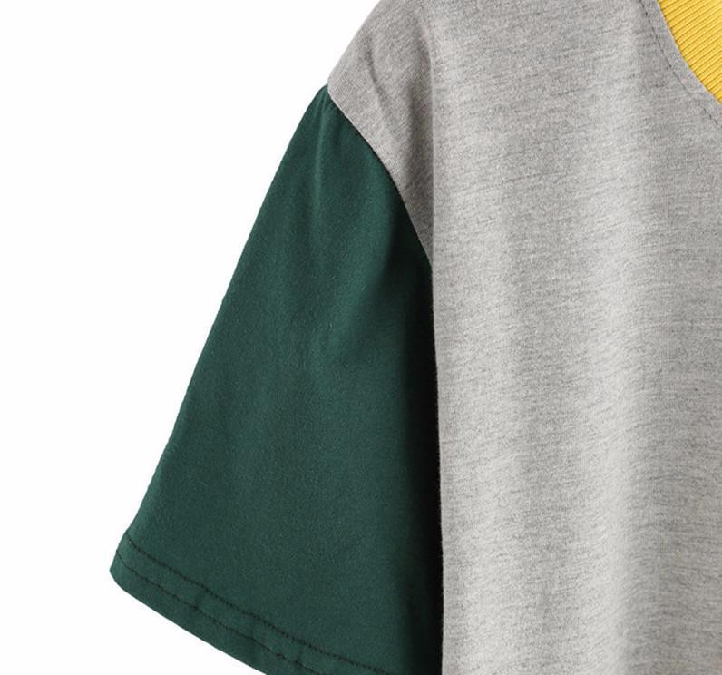 Womens Simple Crop Cotton Tee