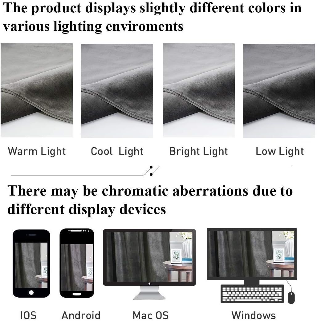 Grey-Velvet Window Curtains (Ultra Soft)