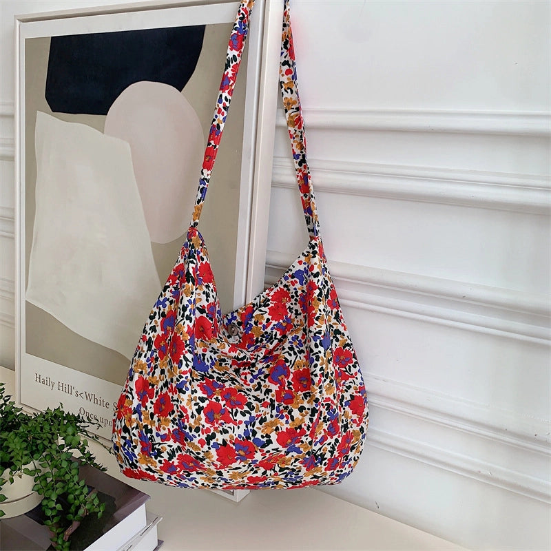 Fashionable Leopard Print Crossbody Bag Large Capacity Single Shoulder Shopping Bag Fashion Canvas Bag For Women Fashion