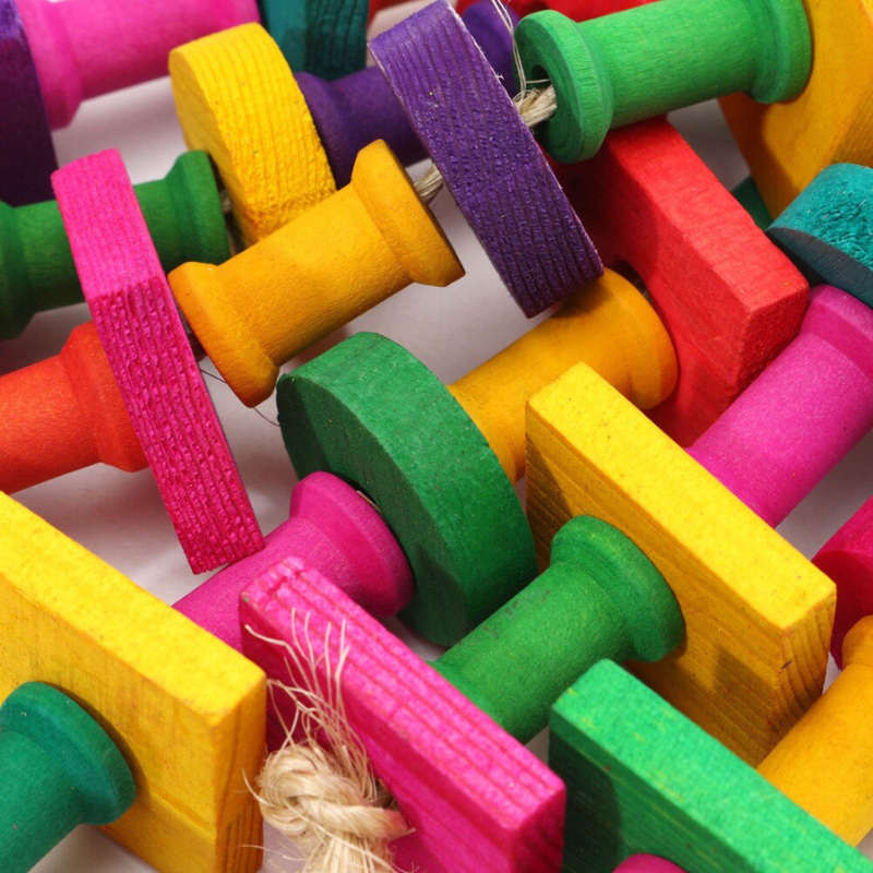 Bird Block Knot Chewing Toy