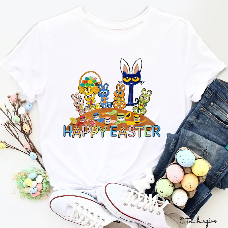 We Wish You A Happy Easter Teacher T-Shirt