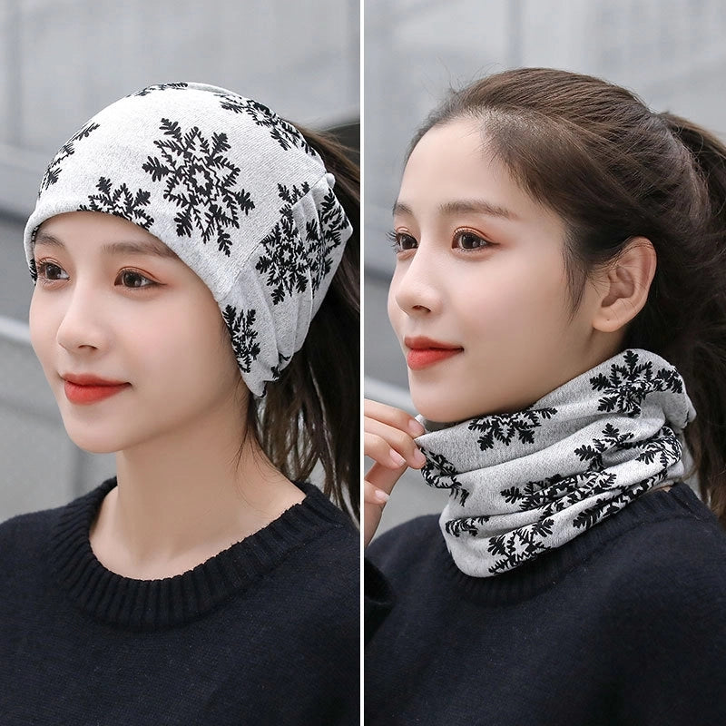 Unisex Casual Star Flower Polyester Scarf