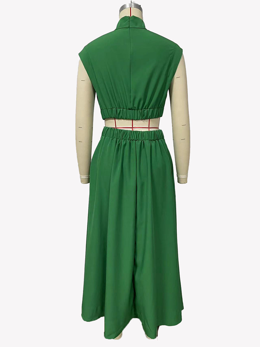 Macaron Color Waistless Dress