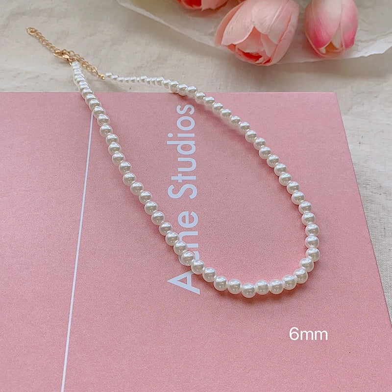 Fashion Heart Shape Titanium Steel Beaded Zircon Layered Necklaces 1 Piece